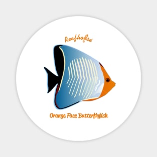 Orange Face Butterflyfish Magnet